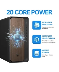 Hp OmniDesk Tower Desktop Intel Core Ultra 7 16GB Ram Intel Graphics 2TB Ssd Storage Windows 11 Pro