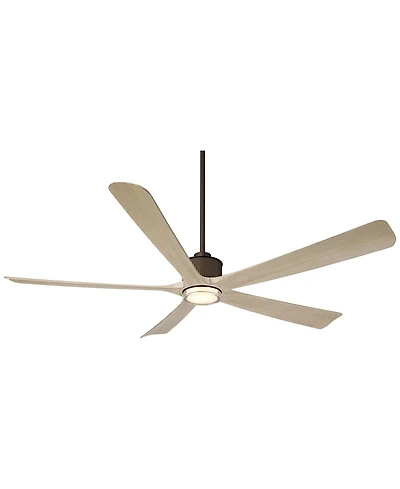 Casa Vieja 60" Casa Vieja Hex Oak Led Ceiling Fan with Remote