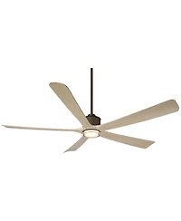 Casa Vieja 60" Casa Vieja Hex Oak Led Ceiling Fan with Remote