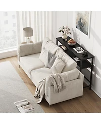 gaomon 39.3" Rustic Storage Console Table