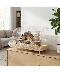 PawHut 8 in 1 Hamster Cage with Accessories, 21.5" x 11.8" x 12.6"