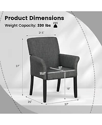 Sugift Executive Guest Chair with Armrests for Reception Areas