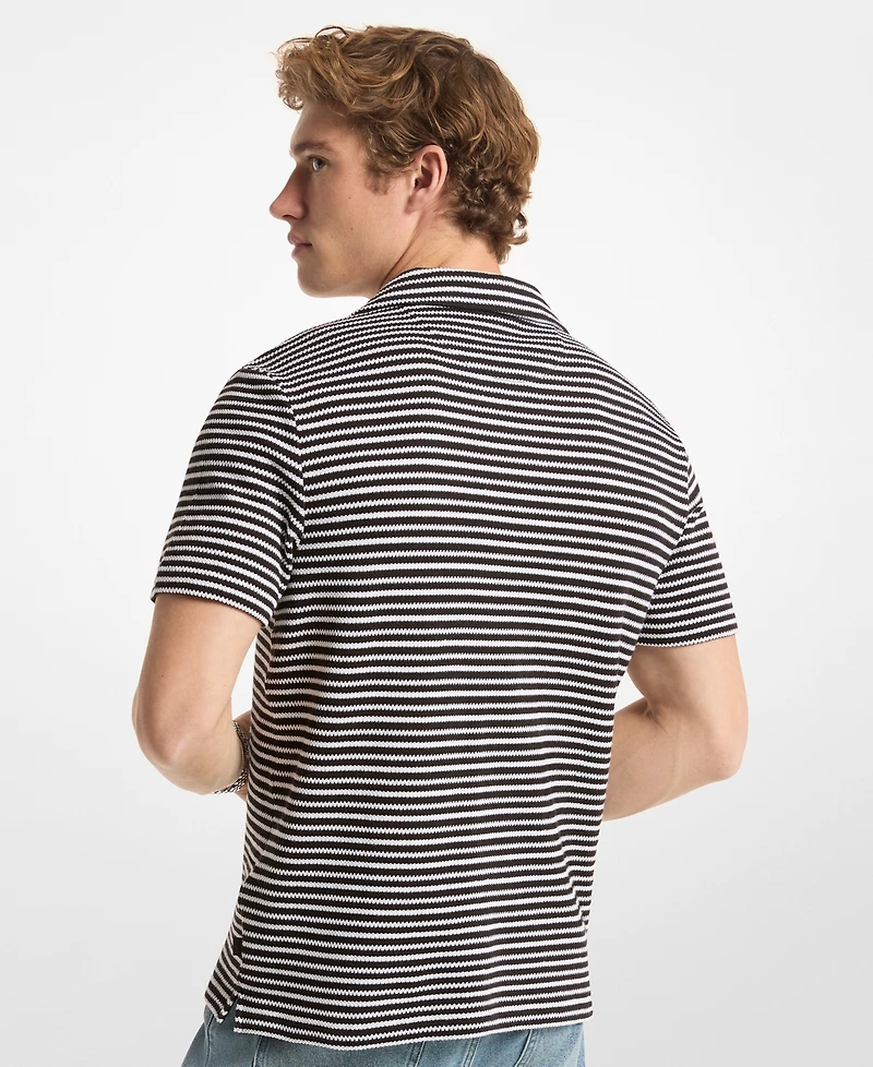 Michael Kors Men's Regular-Fit Striped Polo Shirt