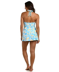 La Blanca Women's Trinket Treasures V-Neck Tankini Top