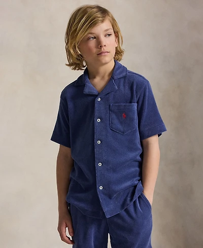 Polo Ralph Lauren Boys 8-20 Terry Camp Shirt