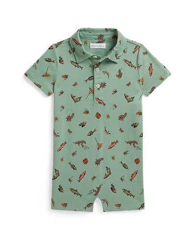 Polo Ralph Lauren Baby Boys' Fishing-Print Shortall