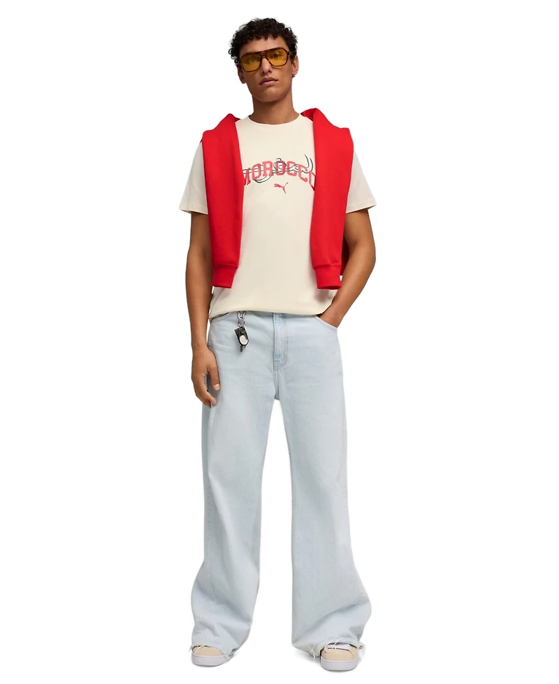 Puma Men's Regular and Big & Tall Morocco Football Regular-Fit T-Shirt