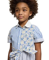 Polo Ralph Lauren Girls' 2T-6X Short-Sleeve Shirt Dress