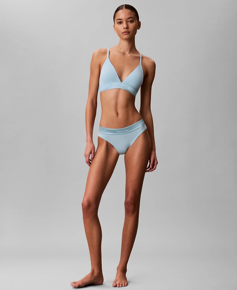 Calvin Klein Women's Icon Cotton Modal Lightly Lined Triangle