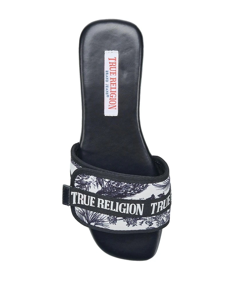 True Religion Women's Missy Logo Adjustable Sandal