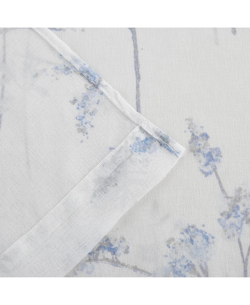 Dainty Home Jessica 2-Pack Linen Textured Metallic Light Filtering Grommet Curtain Panel Pair 38" x 84"