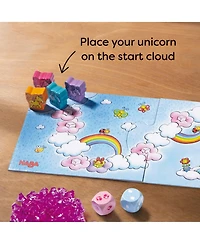 Haba Unicorn Glitterluck Cloud Crystals - A Sparkling Dice Games Competition, Children's Games and Unicorn Gifts for Ages 3+