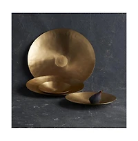 The Collective Home, Artisan Brass Plates Assorted - Set of 4