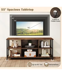 Sugift Tv Stand for TVs up to 65 in with Storage Compartments