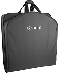 WallyBags 40" Deluxe Groom Embroidered Tux and Suit Travel Garment Bag