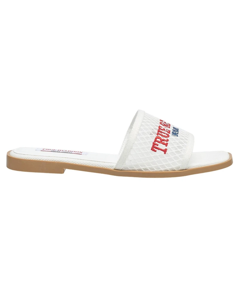 True Religion Women's Brat Mesh Slip on Sandal