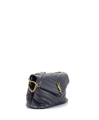 Pre-Owned Saint Laurent Medium Loulou Shoulder Bag Matelasse Chevron Leather