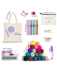 Hearth & Harbor 43 Piece Crochet Kit for Beginners Adults & Kids