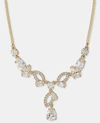Givenchy Cubic Zirconia Lariat Necklace, 16" + 3" extender