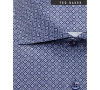 Ted Baker Men's Round Cuff Slim Fit Dress Shirt