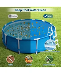 Sugift 8 ft Round Solar Pool Cover 12 Mil for In Ground Pools