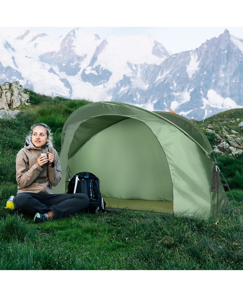 Sugift Elevated Compact Cot Tent Set with External Rain Cover