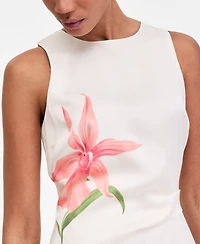I.n.c. International Concepts Women's Printed Asymmetric Hem Midi Dress, Macy's Exclusive