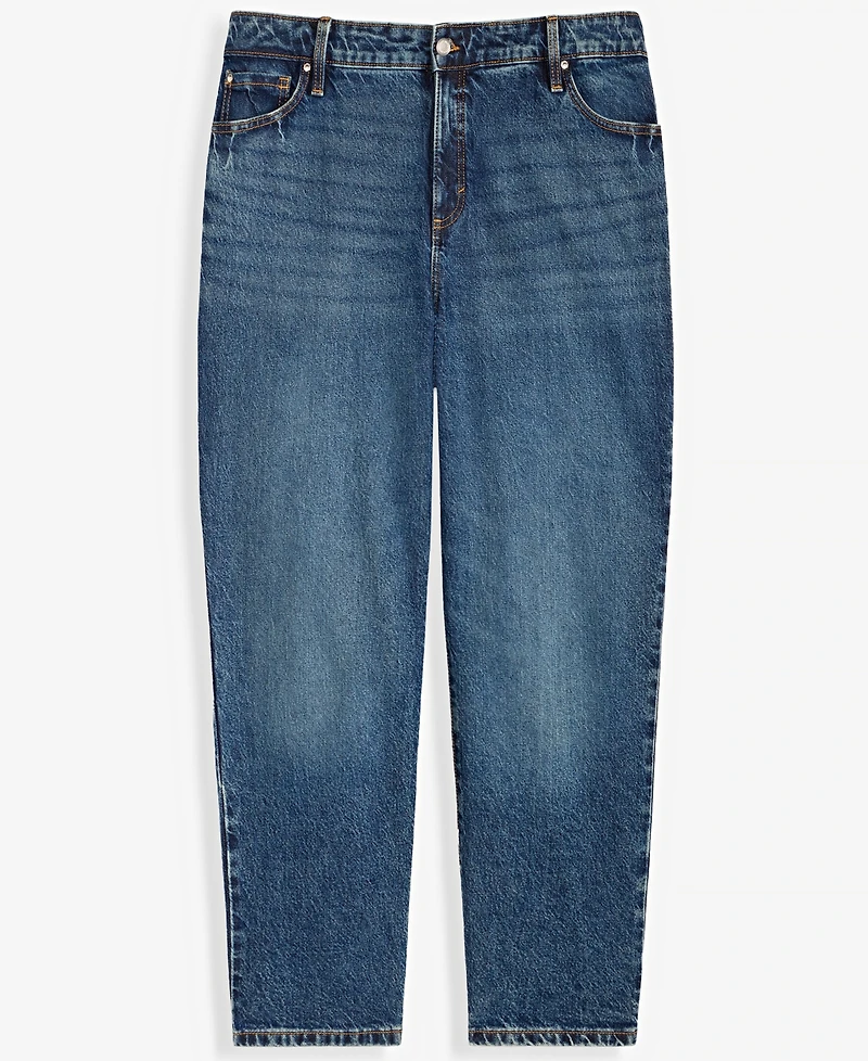 I.n.c. International Concepts Plus High Rise Straight Leg Jeans, Macy's Exclusive
