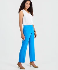 Kasper Women's High Rise Straight Leg Trousers, Regular & Petite