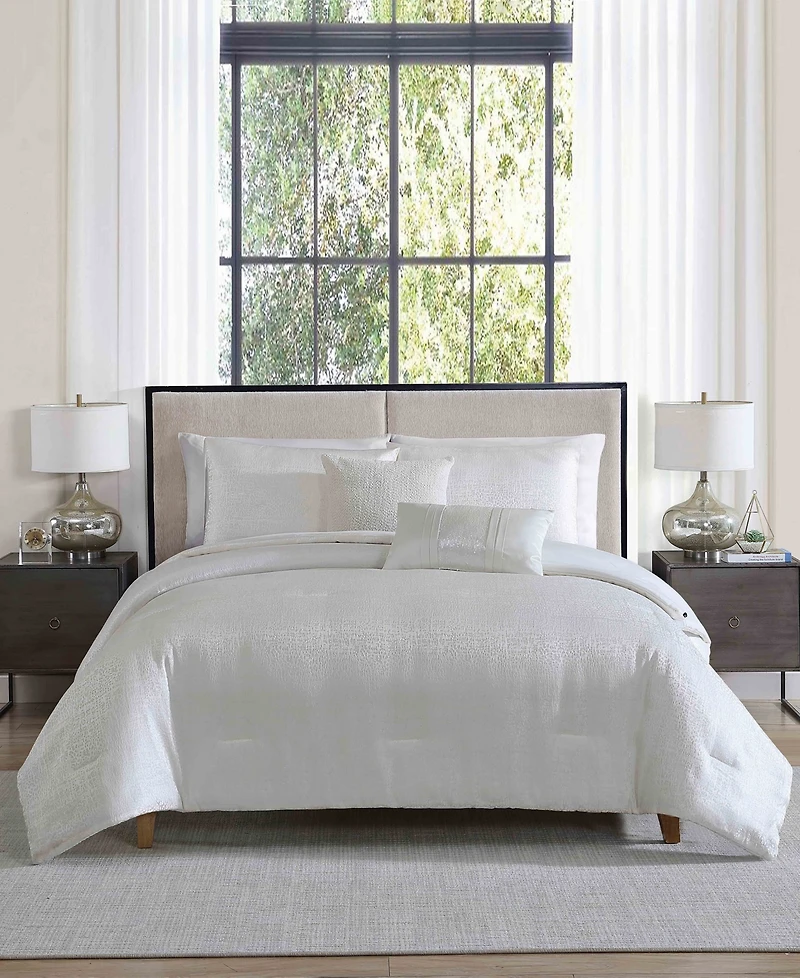 Vcny Home Sterling Abstract Jacquard 5-Pc. Comforter Set