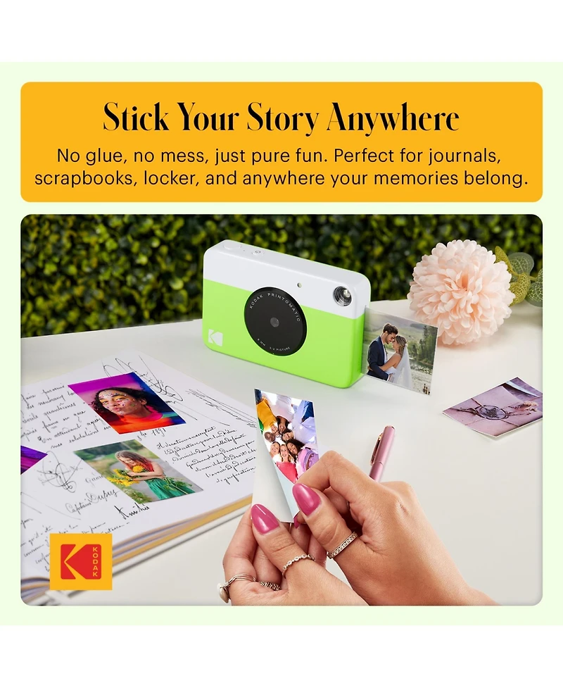 Kodak Printomatic Instant Print Camera, Prints on 2x3" Photo Paper