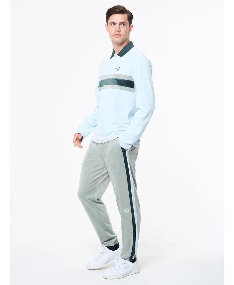 Sergio Tacchini Men's Banda Velour Polo Shirt