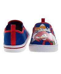 Sonic The Hedgehog Little Boys Ultimate Team Blue Slip On Canvas Shoes (Little 12/ 13-4)
