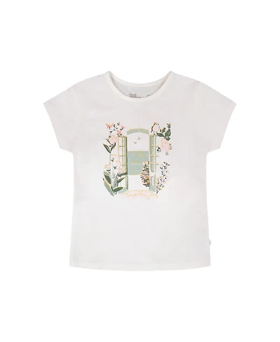 Deux par Deux Little Girls ganic Cotton Jersey T-Shirt