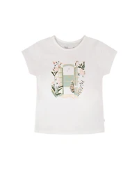 Deux par Deux Little Girls ganic Cotton Jersey T-Shirt