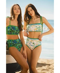 Jessie Zhao New York Women's Tropical Escape Reversible Bikini Bottom