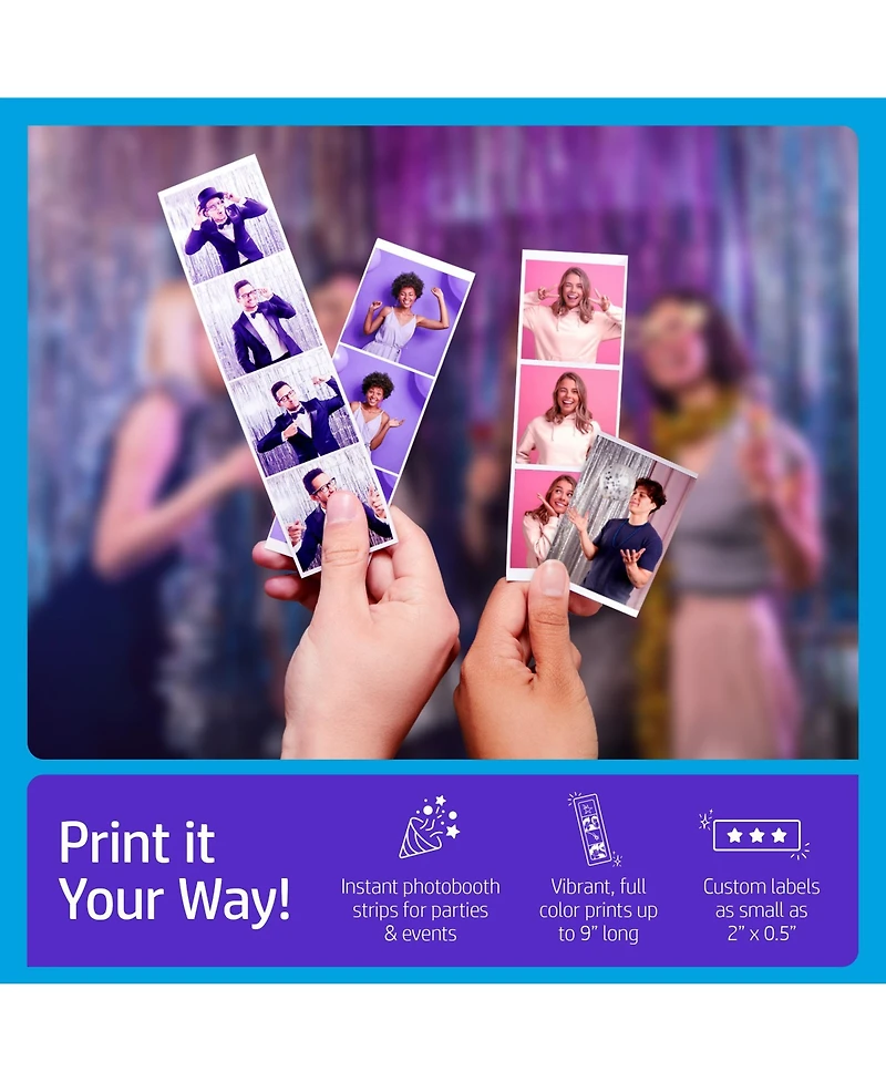 Hp Sprocket Panorama Instant Portable Color Label & Photo Printer