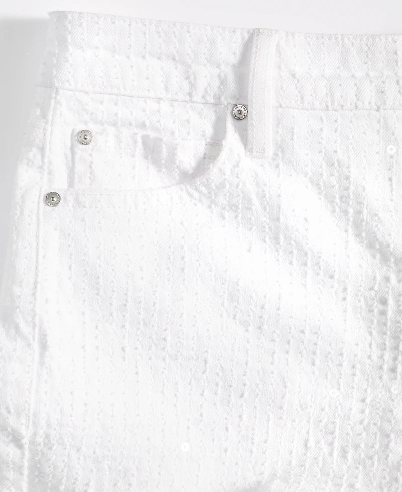 I.n.c. International Concepts Women's Wide Leg Sequin Embellished Ankle Jean, Macy's Exclusive