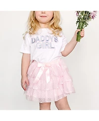 Sweet Wink Little Girls Daddy's Girl Patch Short Sleeve T-Shirt