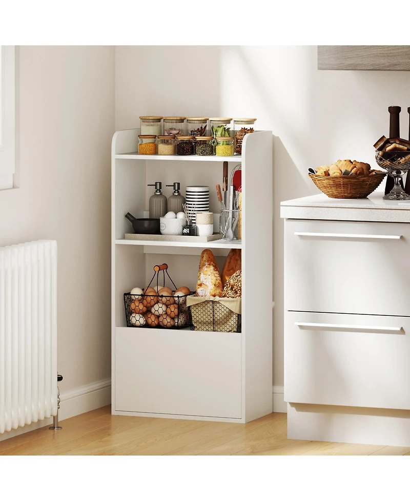 Slickblue 3 Tier Freestanding Bookshelf with Open Shelves for Storage