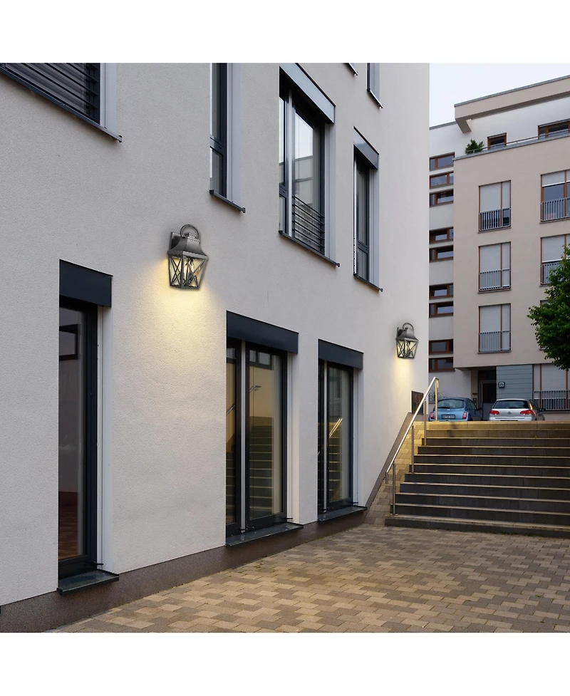 Flynama Outdoor Wall Lights, Waterproof Outdoor Wall Sconce, Exterior Light Fixture with Clear Glass Shade for Garage Patio Front Door Balcony