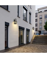 Flynama Outdoor Wall Lights, Waterproof Outdoor Wall Sconce, Exterior Light Fixture with Clear Glass Shade for Garage Patio Front Door Balcony