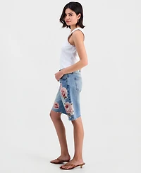 And Now This Women's Floral Patchwork Jorts, Macy's Exclusive