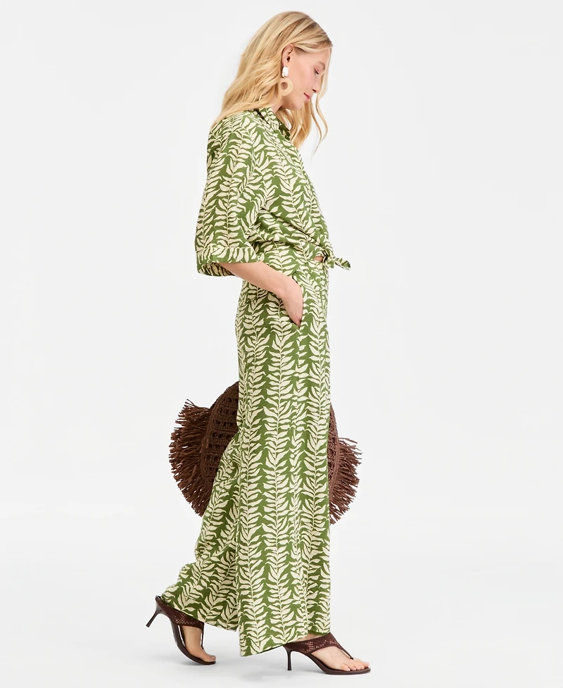 I.n.c. International Concepts Women's Printed Wide-Leg Pants, Macy's Exclusive