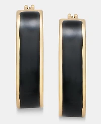 Karl Lagerfeld Paris Color Oval Hoop Earrings