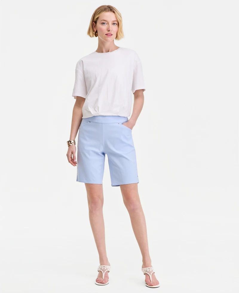 I.n.c. International Concepts Women's Mid Rise Pull-On Bermuda Shorts, Created for Macy's