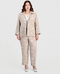 Kasper Plus Boxy Collared Jacket