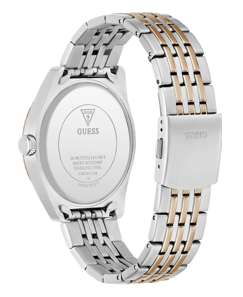 Guess Mens Two-Tone Stainless Steel Multi-Function Watch, 44mm