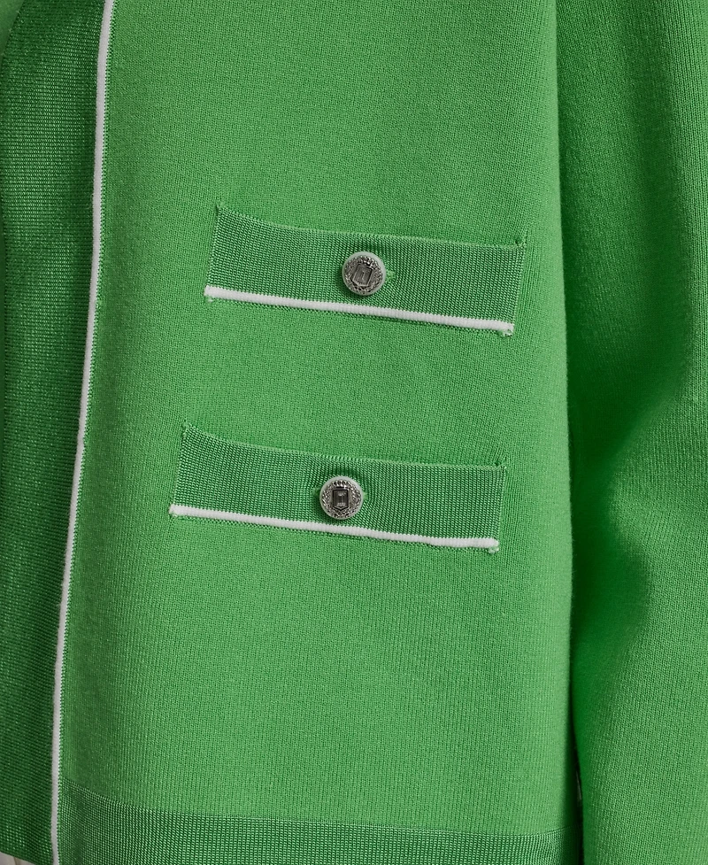 Karl Lagerfeld Paris Women's Knit Cropped Jacket