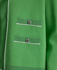 Karl Lagerfeld Paris Women's Knit Cropped Jacket